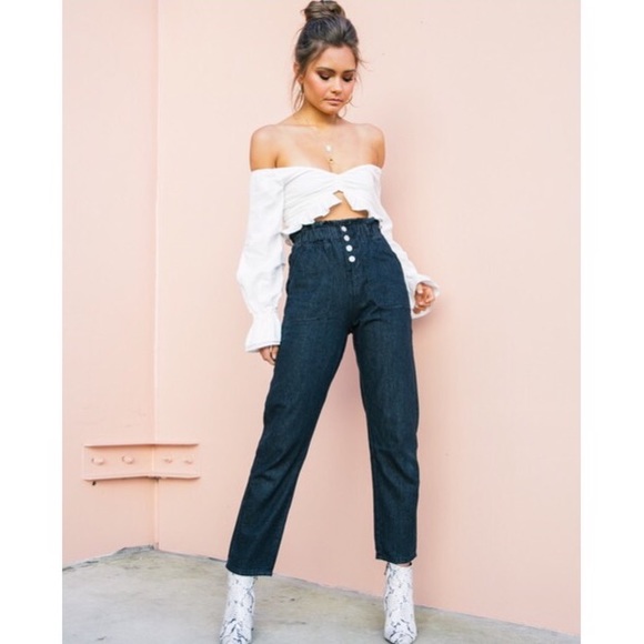 Princess Polly Denim - NWT Layland Paperbag Jeans